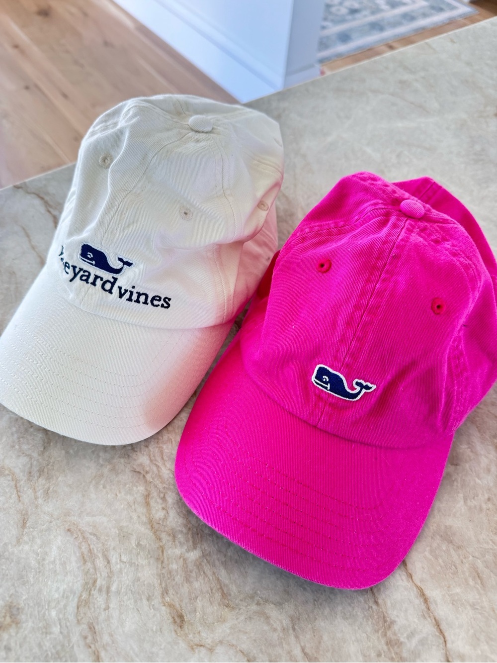 Vineyard Vines Hat Bundle Pink NWT & White Whale Logo Baseball Caps OS